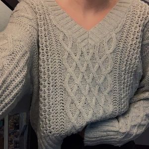 v neck sweater